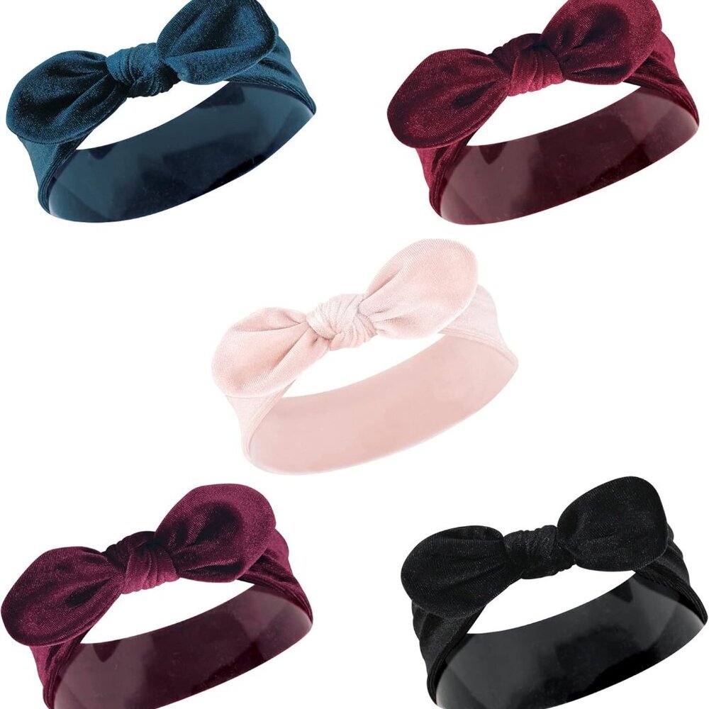Cotton and Synthetic Headbands, Size 0-24 Months
